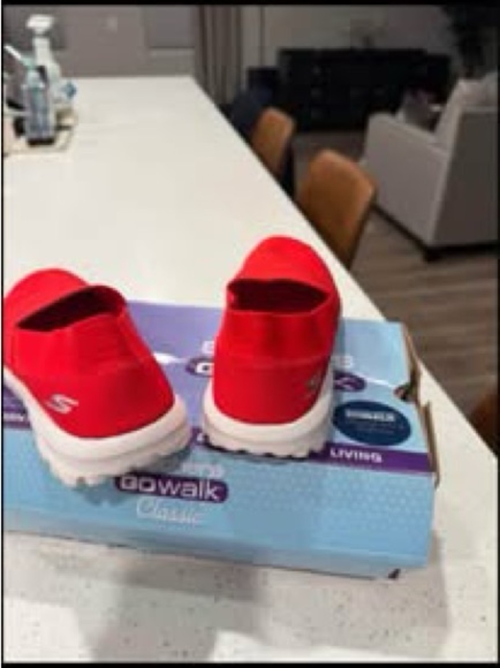 Skechers Go Walk lightweight Red shoes size 5.5 Brand New - Picture 6 of 9